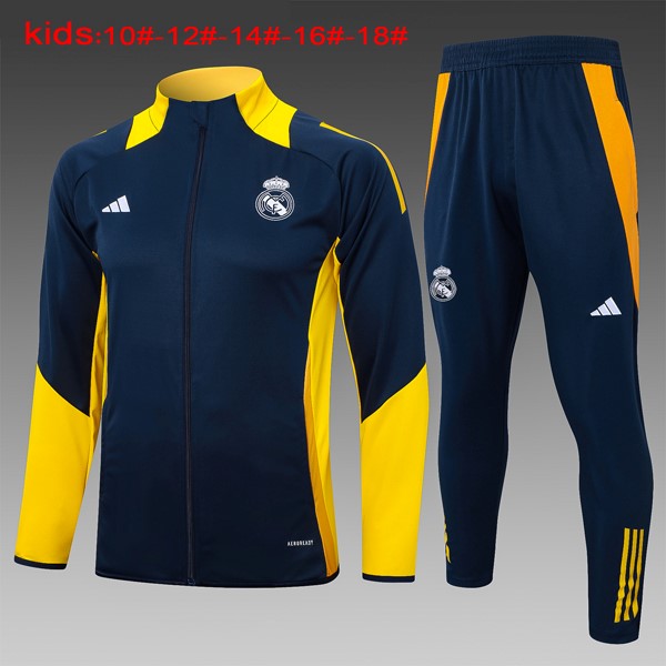 Niños Chandal Real Madrid 2024-2025 Azul Amarillo 3